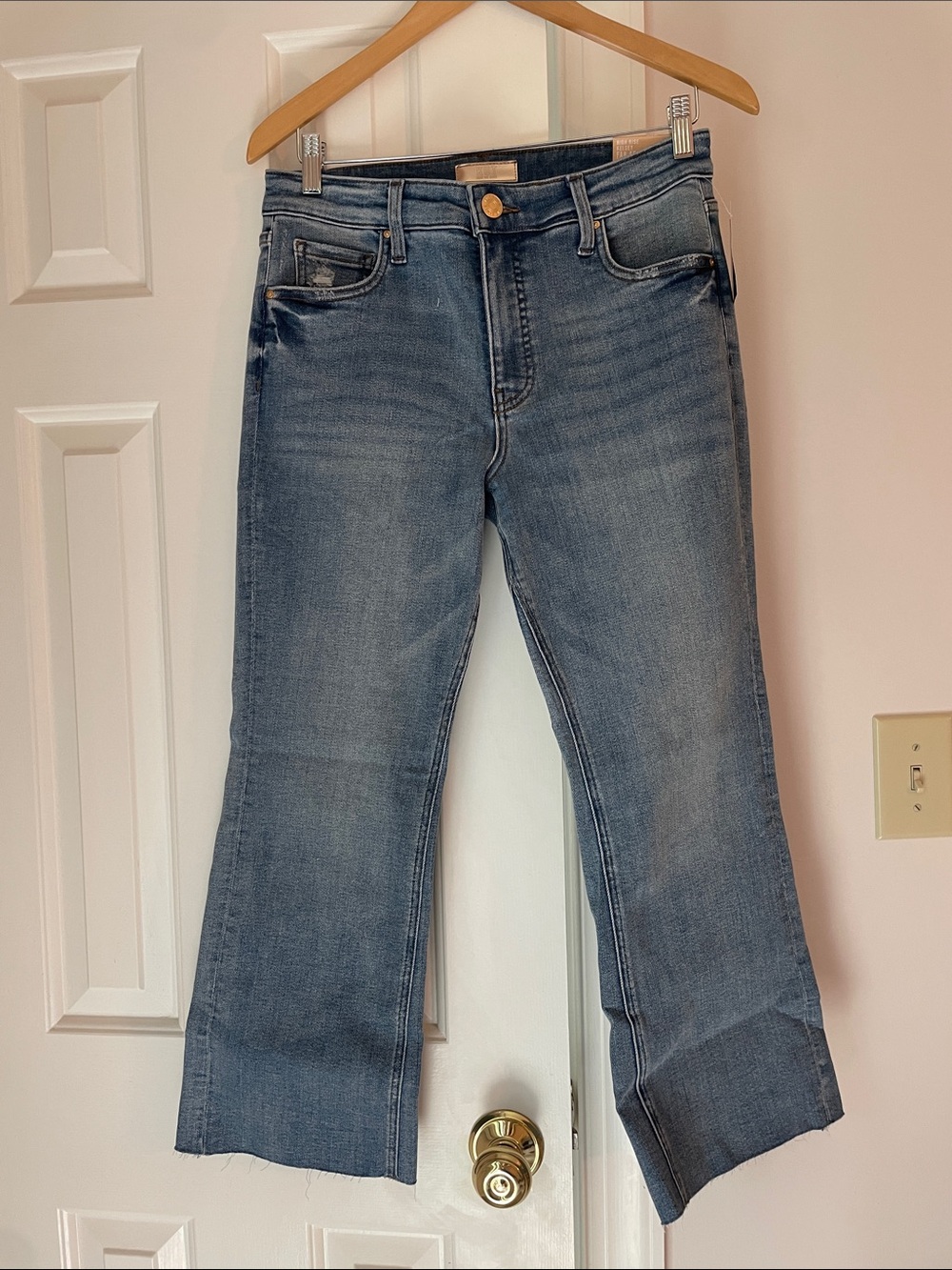 Kut from the Kloth Kelsey Medium Blue Ankle Flare Jeans